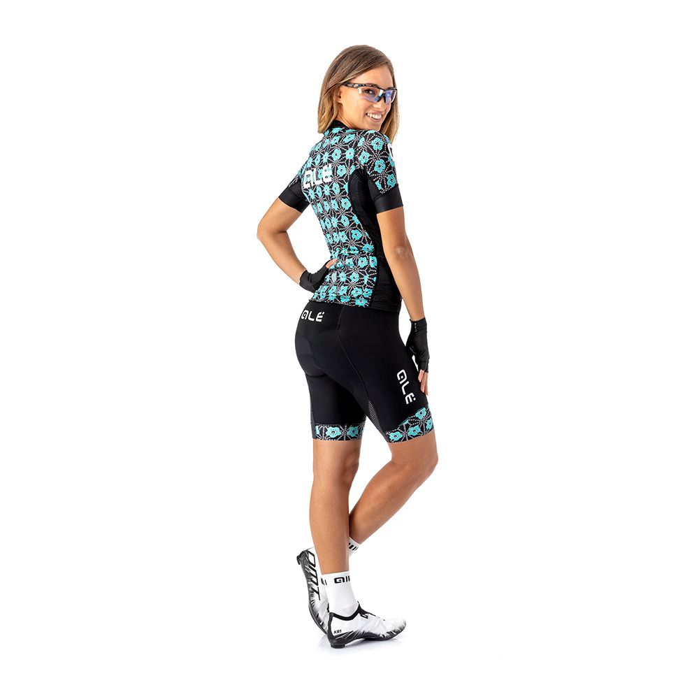 Ale GARDA - Maillot Femme black/turquoise