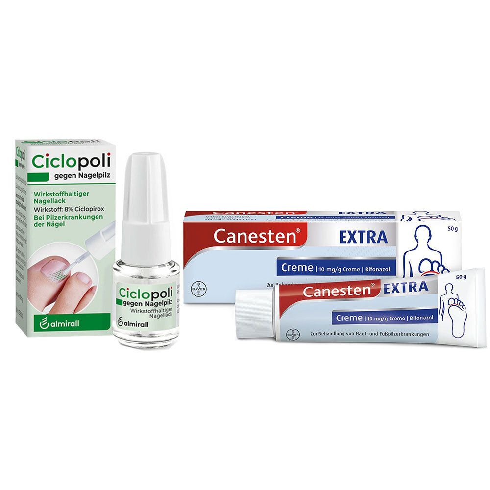Ciclopoli® gegen Nagelpilz 6,6 ml + Canesten® EXTRA Bifonazol Creme