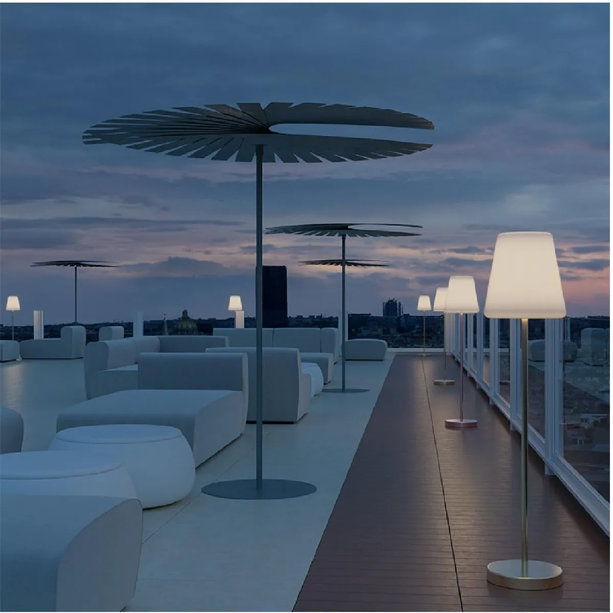 Ledkia Lampadaire LED RGBW Lola Slim 120 - Anthracite