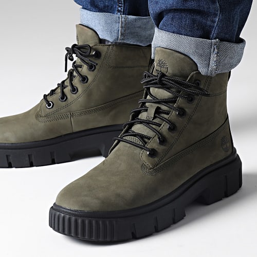 Boots Greyfield Lace Up A26PD Dark Green Nubuck