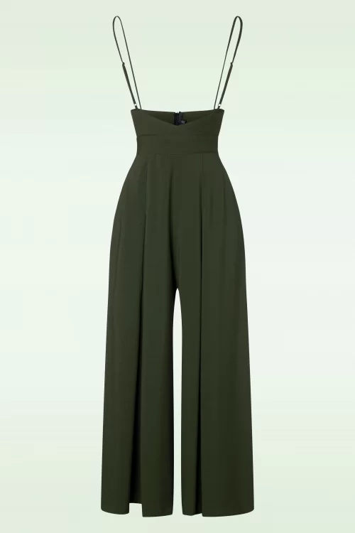 Vixen Kourt broek in olijfgroen