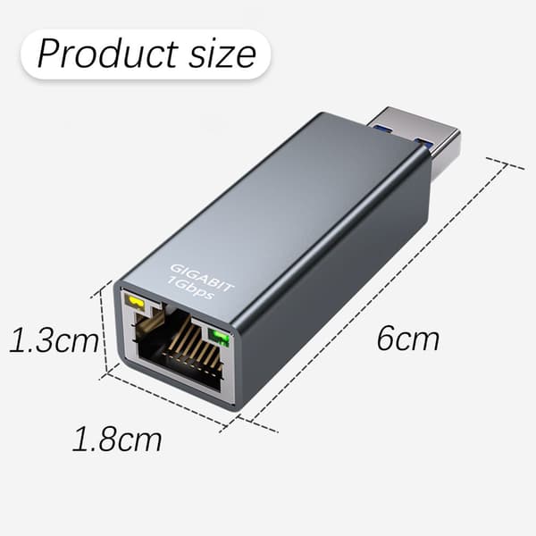 INF USB 3.0 Gigabit Ethernet-kabel til RJ45 nettverkskonverter  0