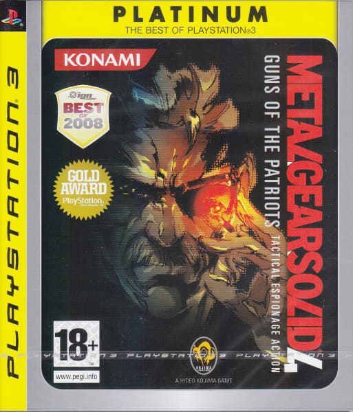 Metal Gear Solid 4: Guns of the Patriots - Platinum - Playstation 3 (brukt)