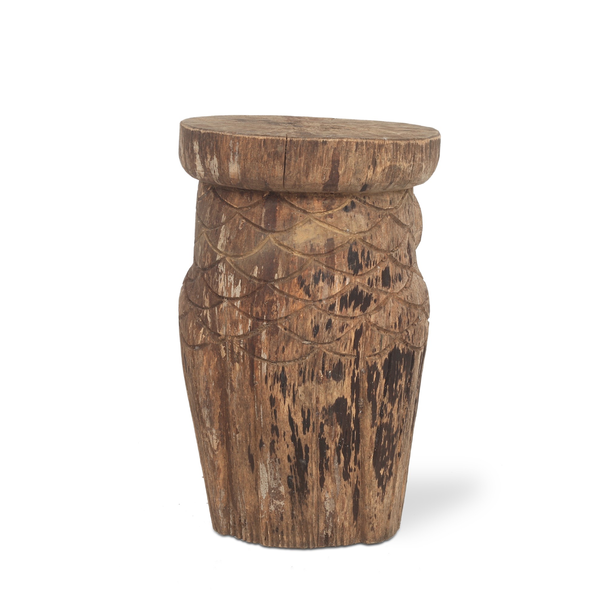 Hocker 'Eule', Holz, Ø 30, H 50 cm von fischer's lagerhaus