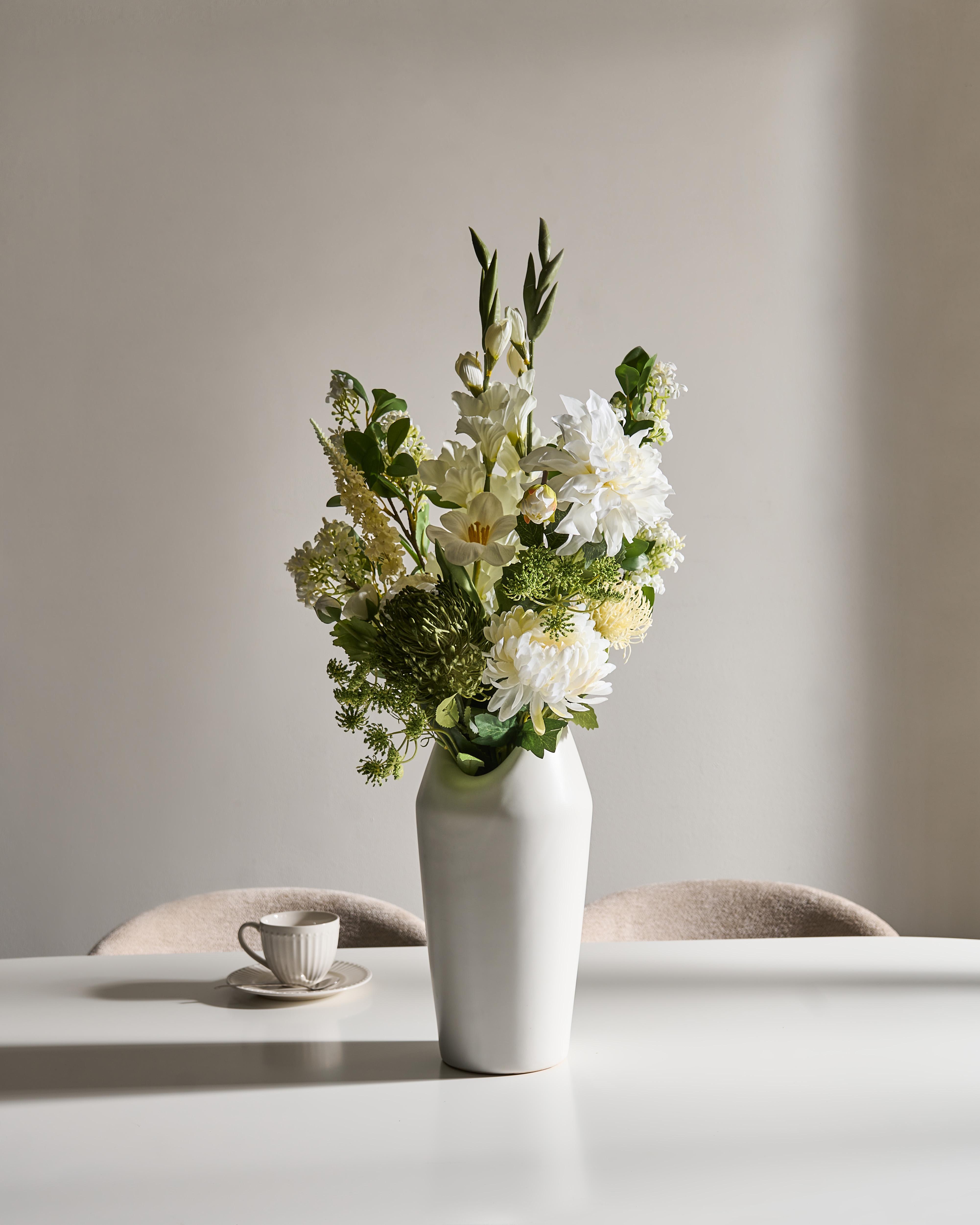 Kunstbloemenboeket LOURO 70 cm Wit