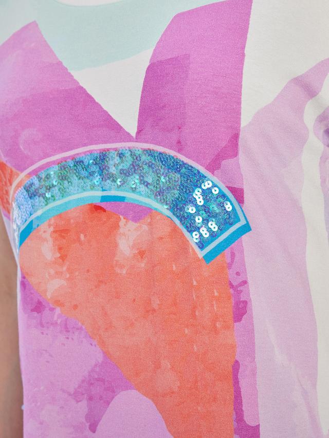 Longshirt mit Buchstabenprint