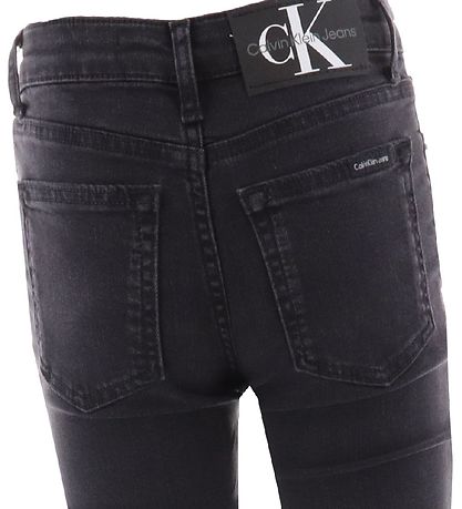 Calvin Klein Jeans - Stretch-Split-Saum - Soft Black