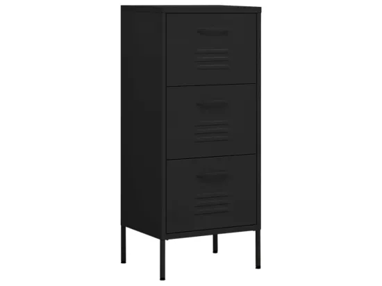 Armoire de rangement Noir 42,5x35x101,5 cm Acier