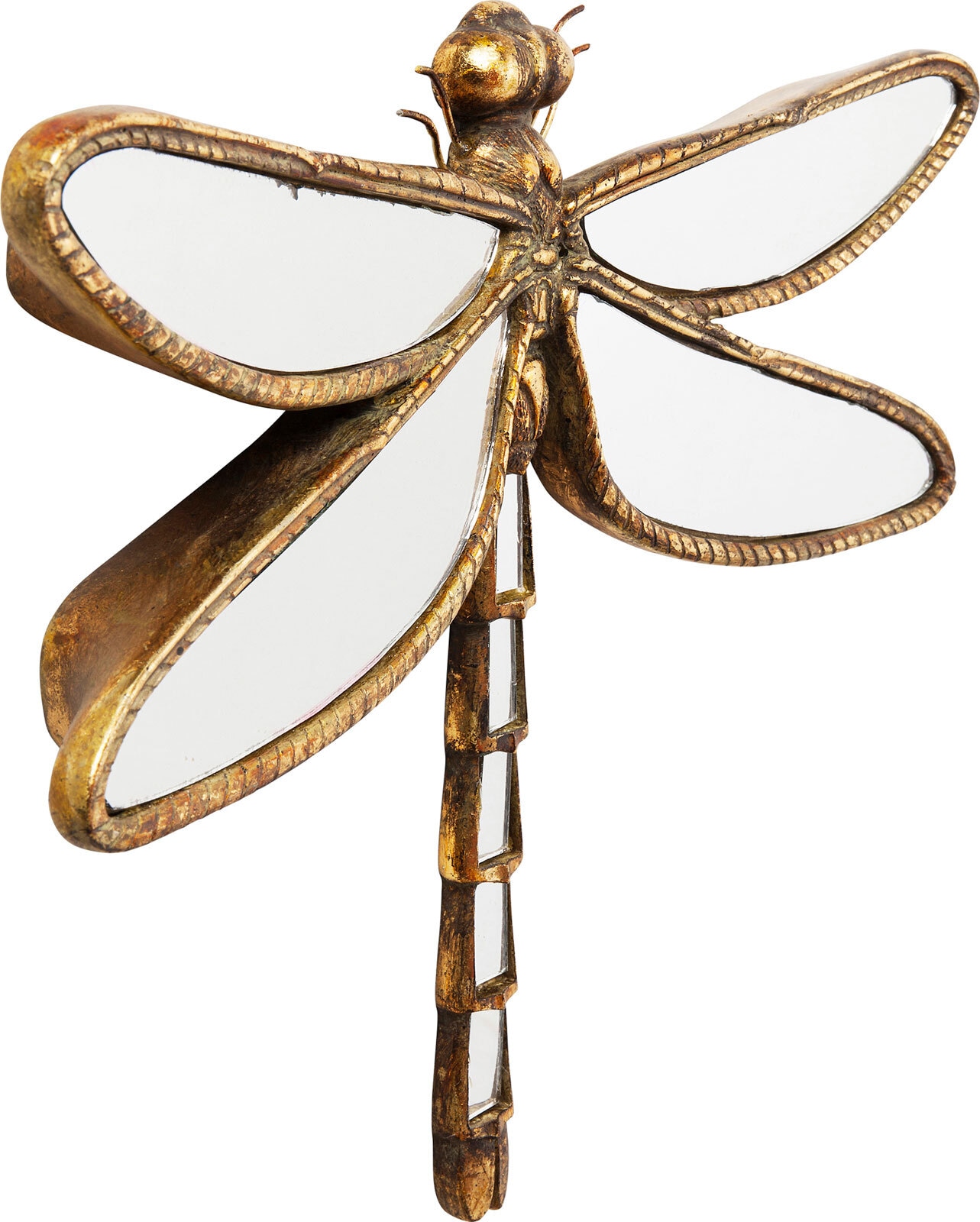 KARE DESIGN Wandschmuck DRAGONFLY 37 x 27 cm goldfarbig