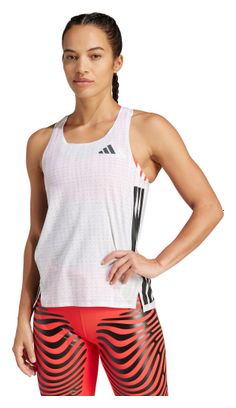 Débardeur adidas Adizero Blanc Femme