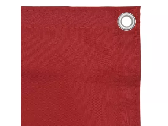 Écran de balcon Rouge 75x400 cm Tissu Oxford