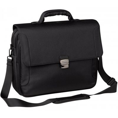 Oberthur Oklahoma - Cartable souple 2 compartiments - noir - 41 x 12 x 36 cm