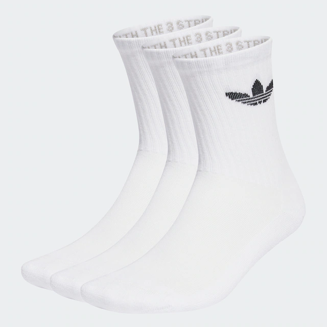 adidas Originals Sportsocken »TREFOIL CUSHION CREW, 3 PAAR« 3 Stk. tlg. für Erwachsene, 3er-Pack, mit Logodruck, wadenlang