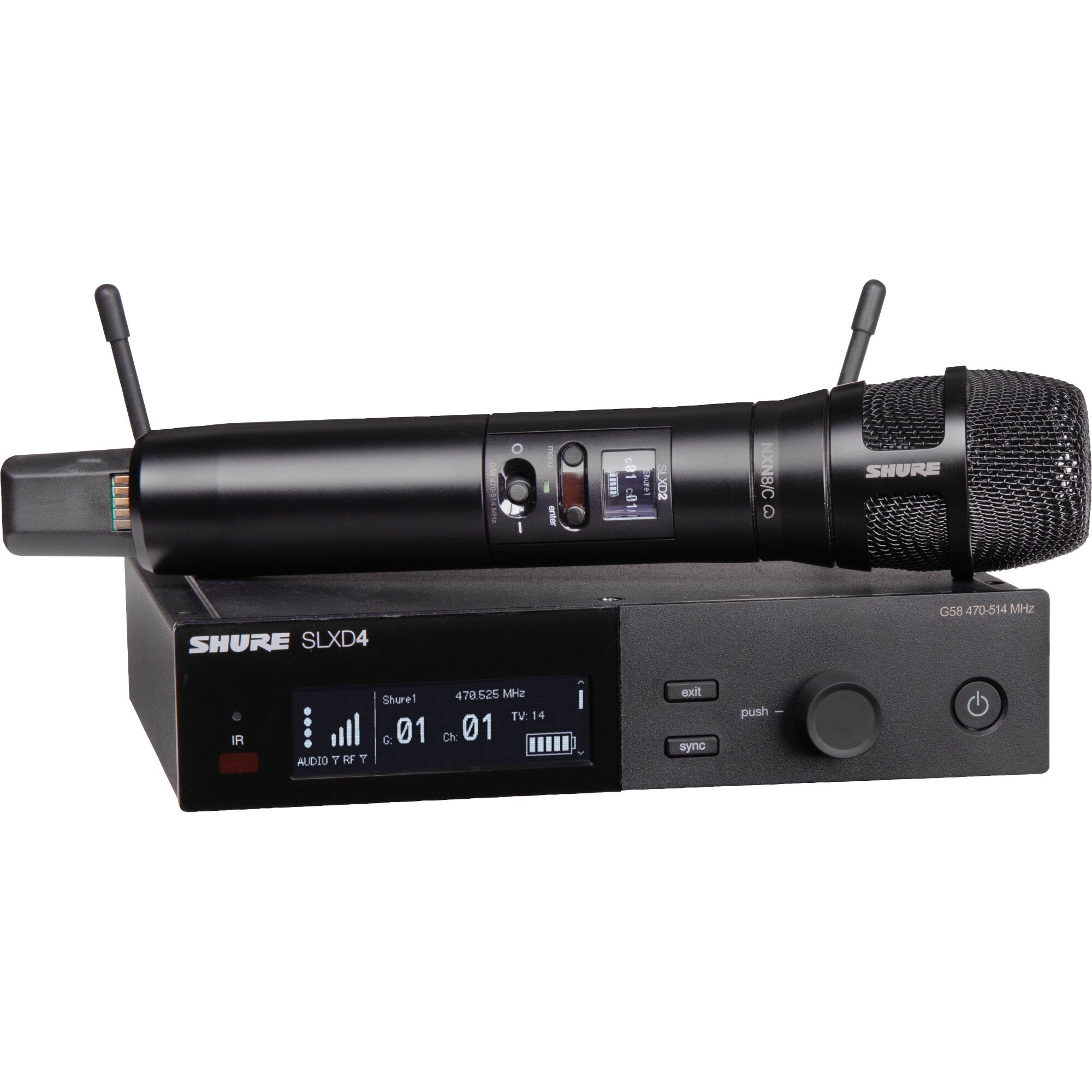 Shure SLXD24E/N8CB-J53 handheld draadloos (562 - 606 MHz)