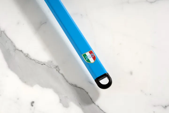 Gi.Metal Napoli Rectangular Perforated Pizza Peel 36x36 cm Handle 120 cm