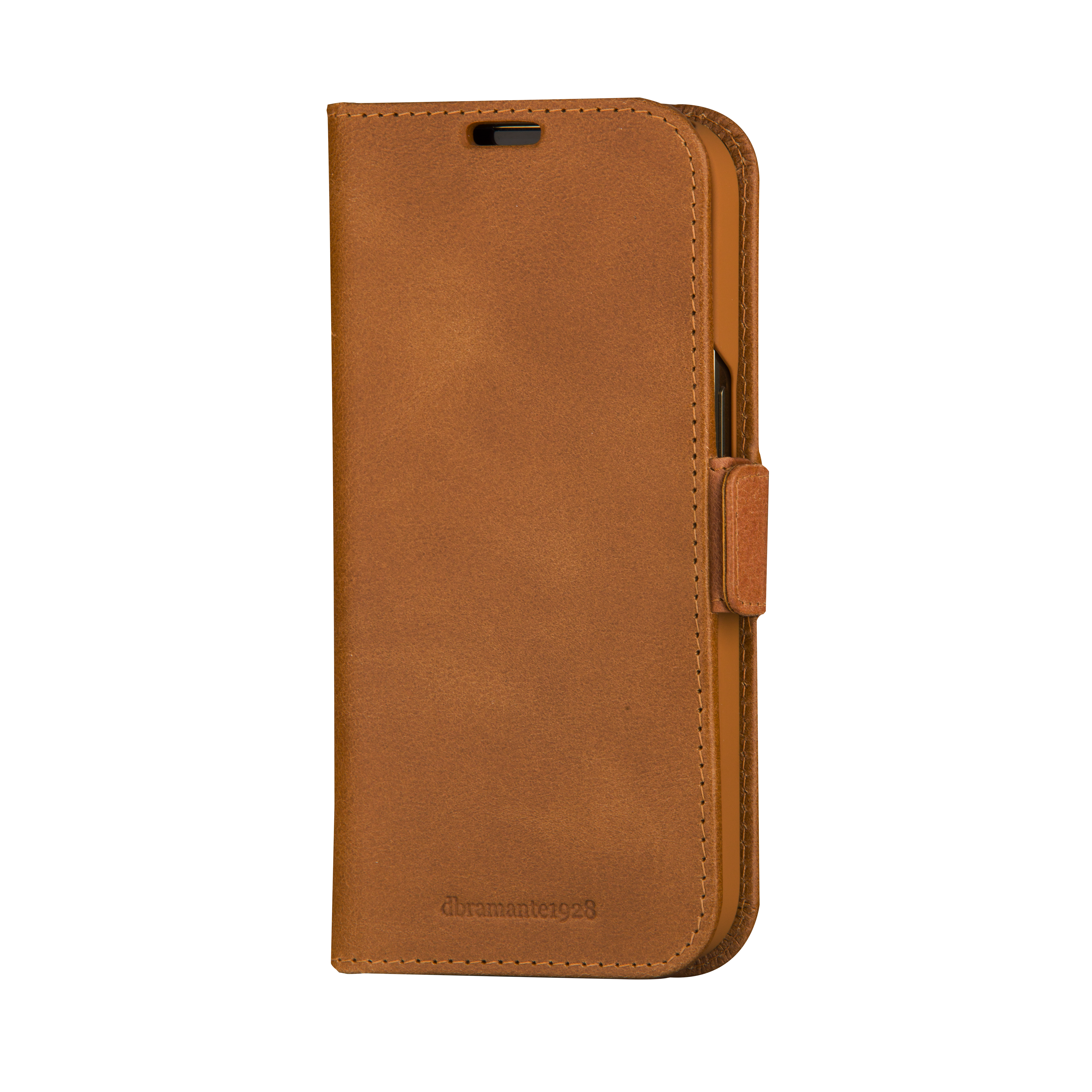 iPhone 15 Echtleder Tasche mit RFID Schutz Copenhagen (CO61GT001820) - Tan
