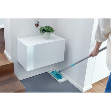 Leifheit Raamwisser 3in1 28 cm met Telescoopsteel (110 - 190 cm) en Draaiknop Click System