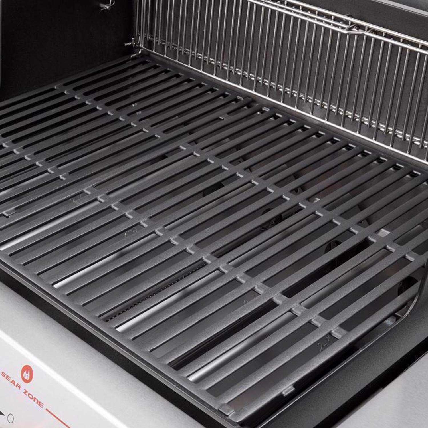Churrasqueira a gás propano Weber Genesis E-325s com 3 queimadores, preta.