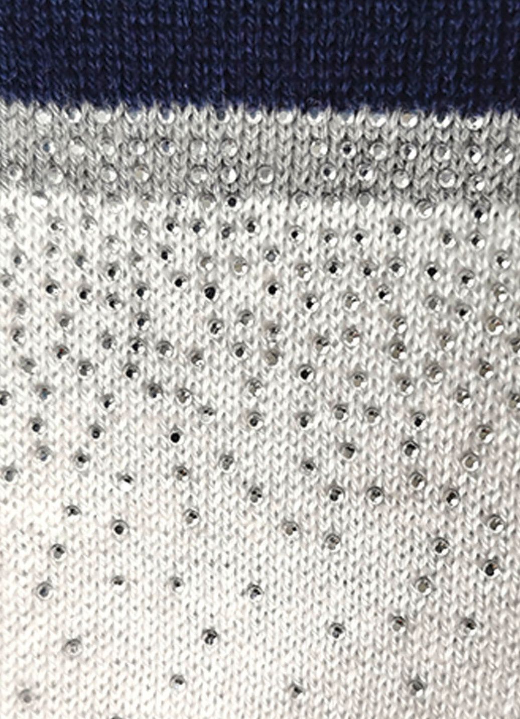 Pullover mit aufwendiger Steinchenzier