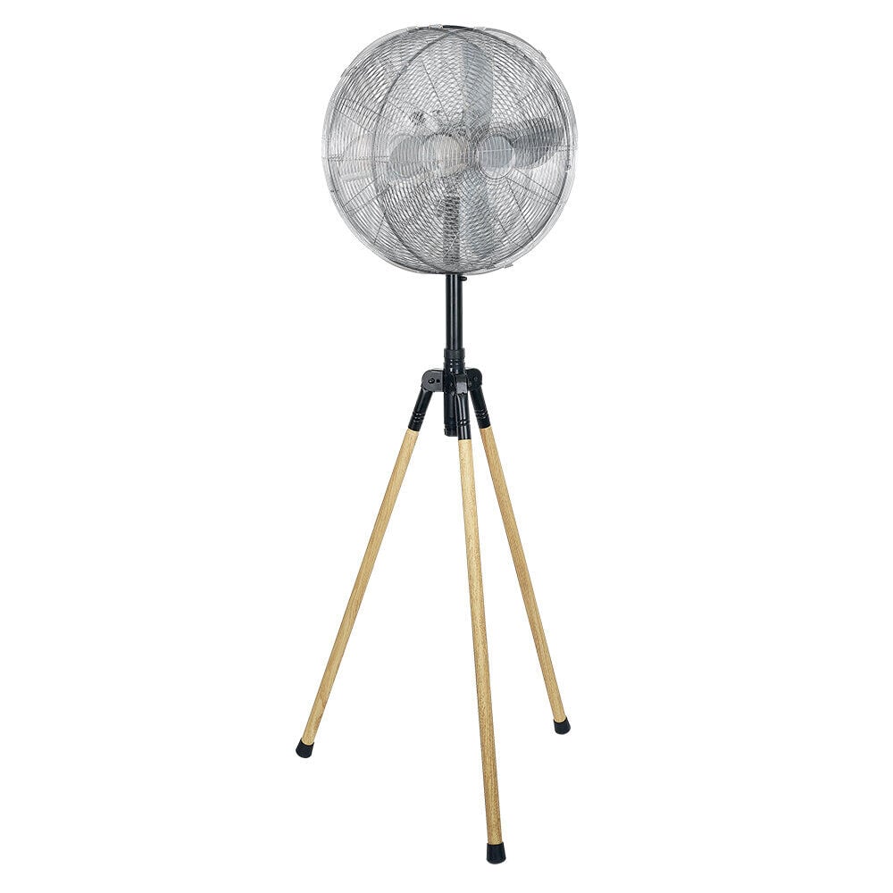 Ventilateur trépied effet bois Homday