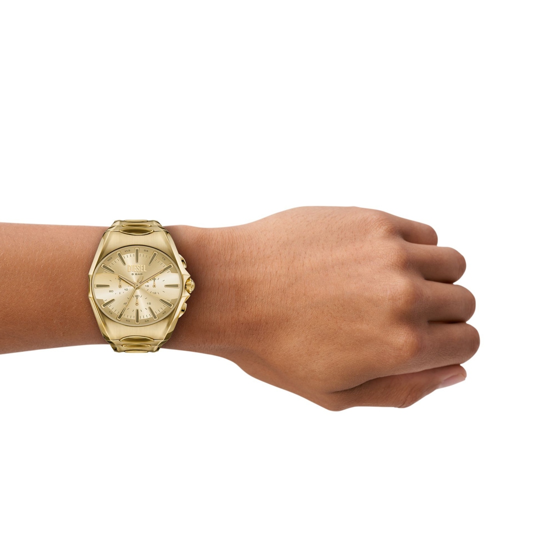 Diesel D-Curve Chronograph Goldig