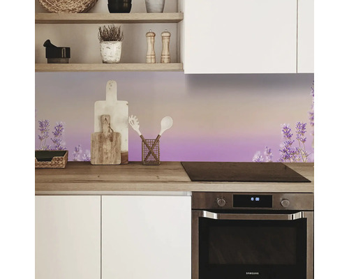 Keukenachterwand mySpotti Profix lavendelveld 100 x 60 cm PX-10060-1034-HB