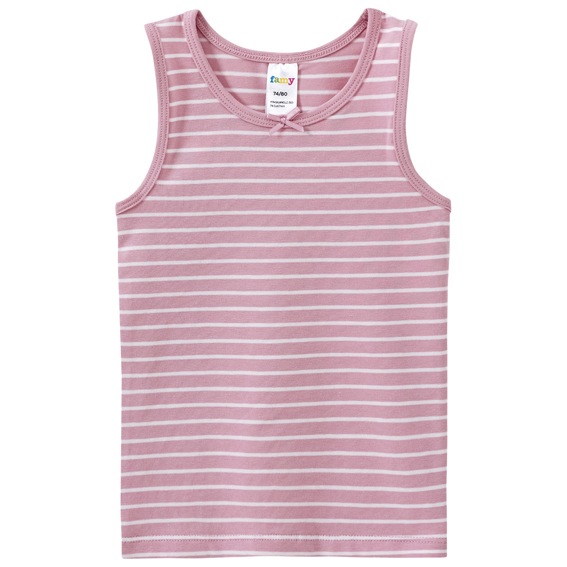 Famy 2 Baby Unterhemden hellblau / rosa