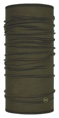 Tour de cou Buff Merino Lightweight Solid Bark - Kaki