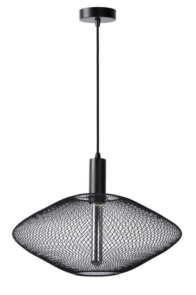 Lucide Mesh hanglamp 45cm 1x E27 zwart
