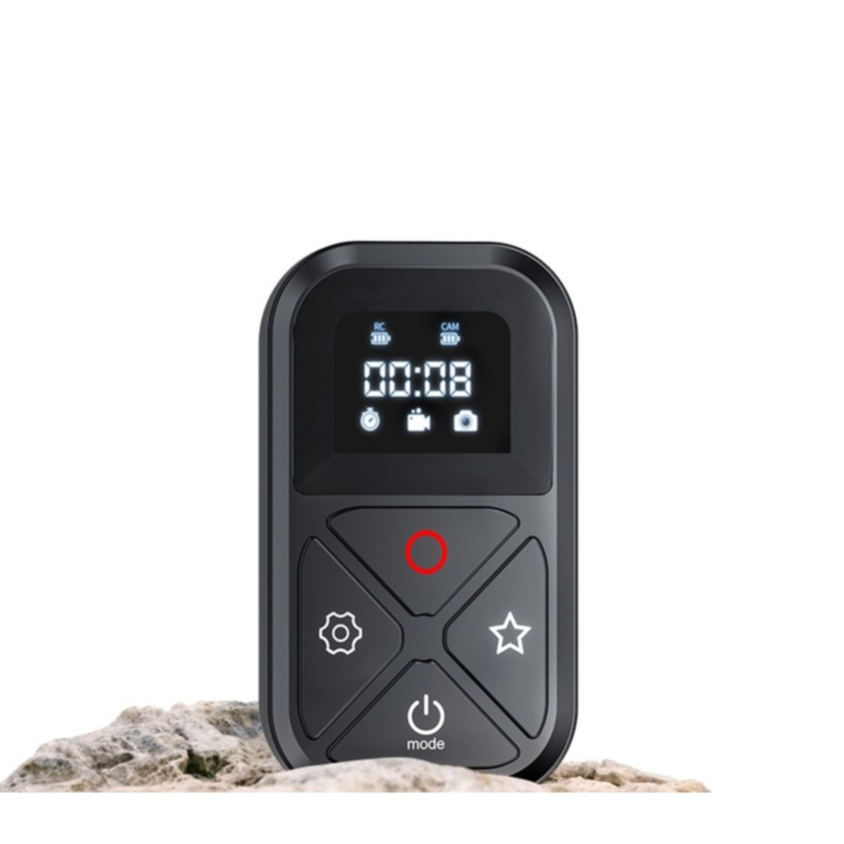 GoPro Fernbedienung für bis zu 5 Kameras mit Display und Armband   300mAh Akku (80 Meter Reichweite) - Schwarz