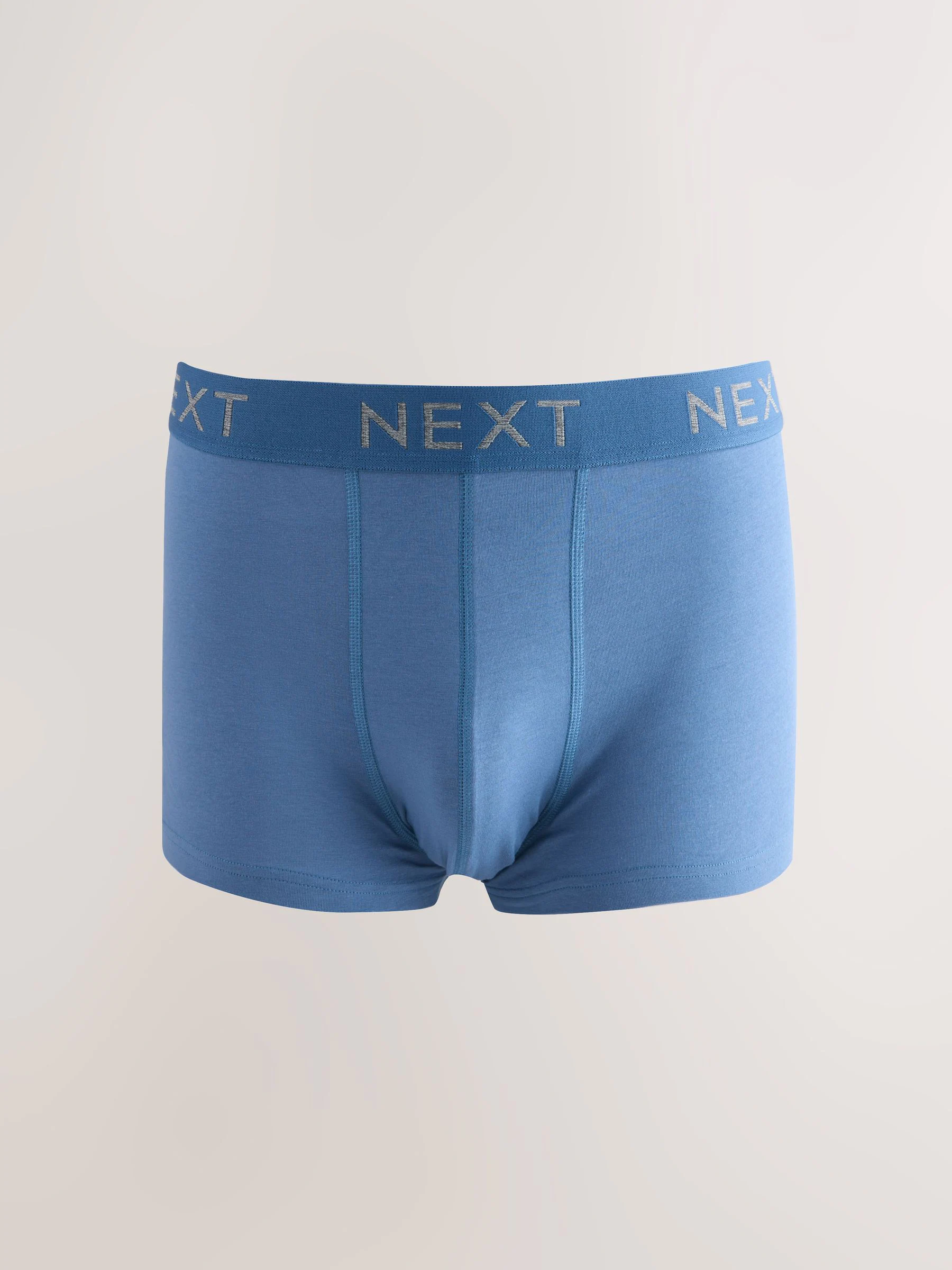 Gemêleerd blauw/grijs - Hipster boxers van katoenrijke mix