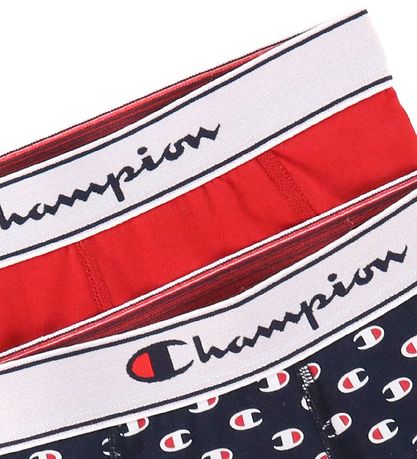 Champion Fashion Boxershorts - 2-pak - R?d/Navy m. Logoer