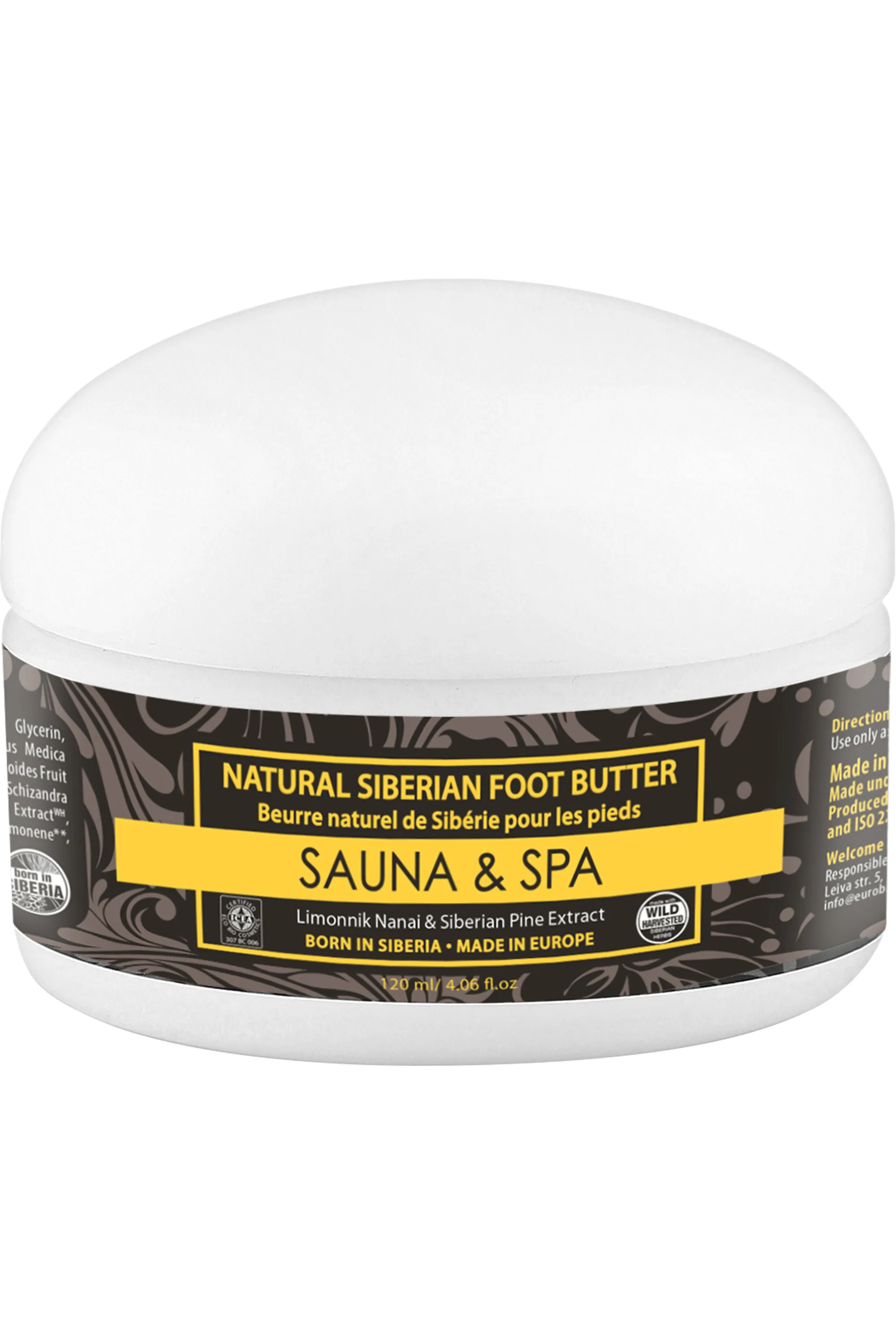 Natura Siberica Sauna & Spa Beurre Pieds Naturel de Sibérie-120 ml