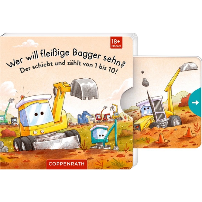 Wer will fleißige Bagger sehn? - Der schiebt und zählt von 1 bis 10!