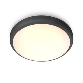 Philips plafonnière Doris zwart 6w