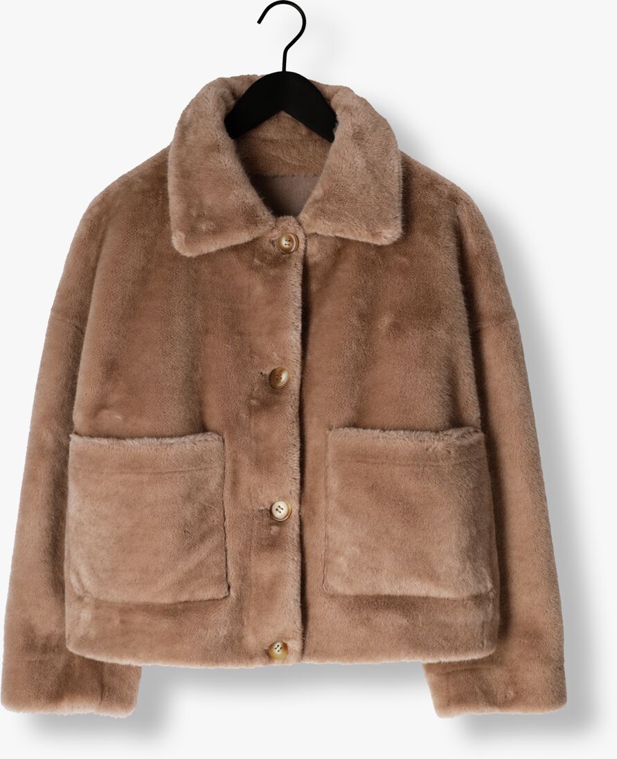 bruine studio ar faux fur jas faje