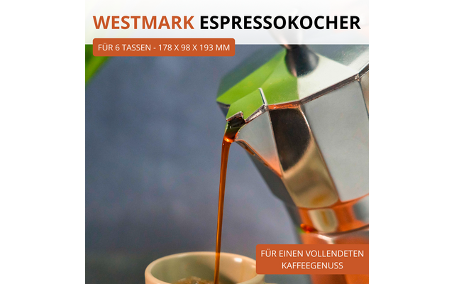 Westmark Brasilia Espressokocher geeignet für 6 Tassen