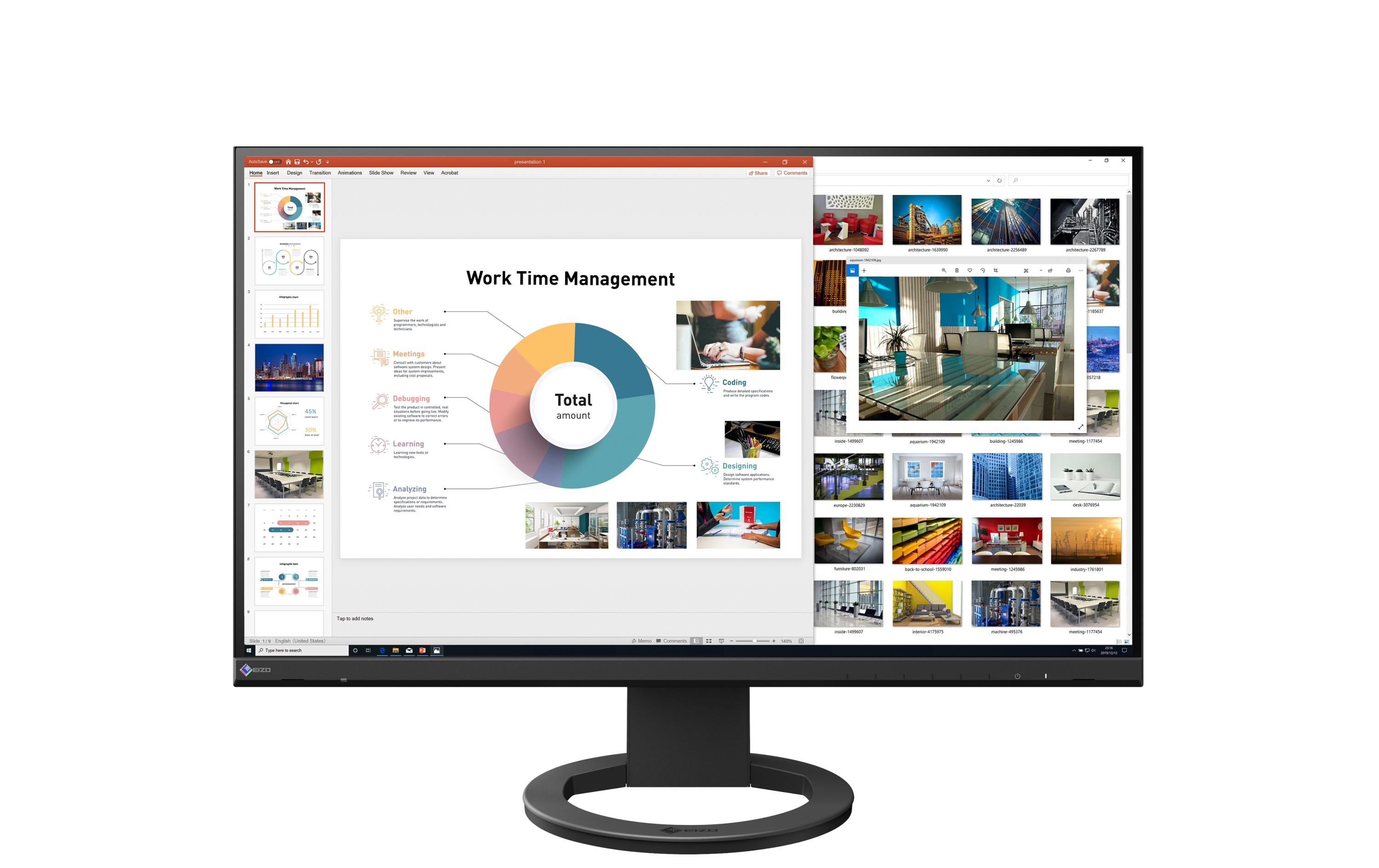 Monitor EV2760-Swiss Edition Schwarz<br>Ergonomischer 27