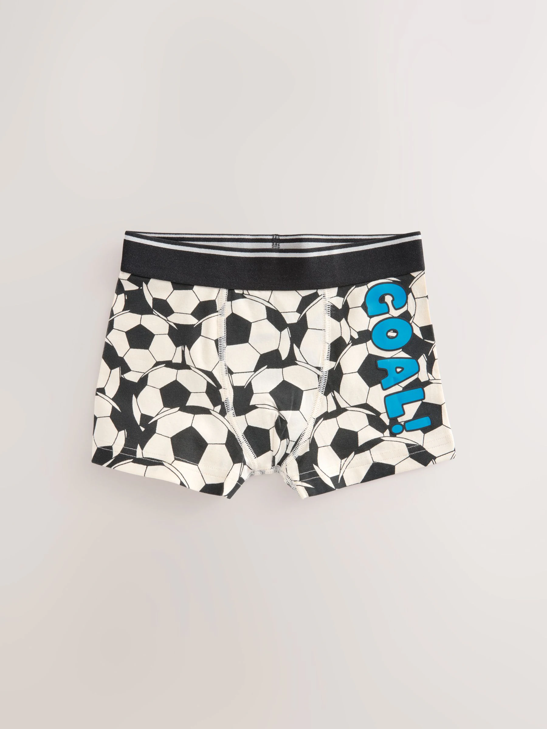 Rood/blauw voetbal - Verpakking van 5 trunks met motief (1,5-16jr)