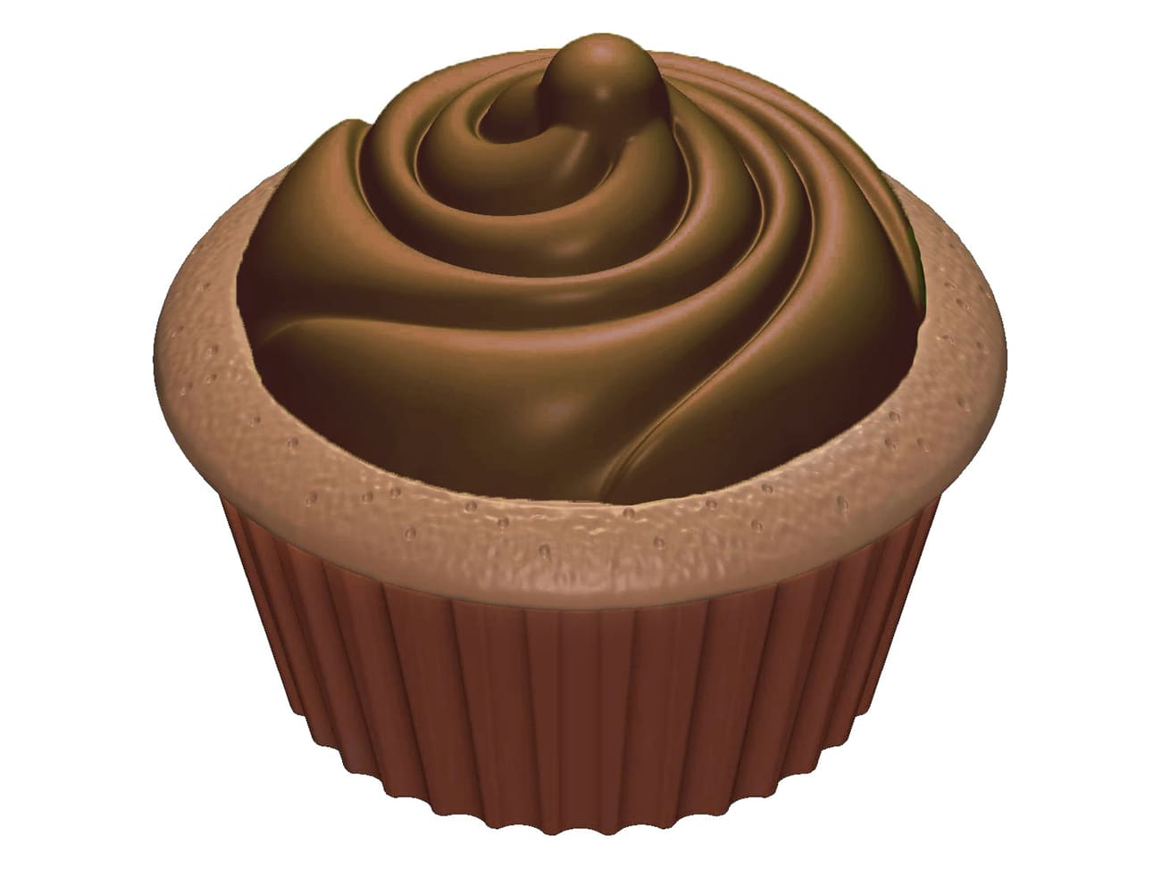 Moule chocolat - 4 cupcakes