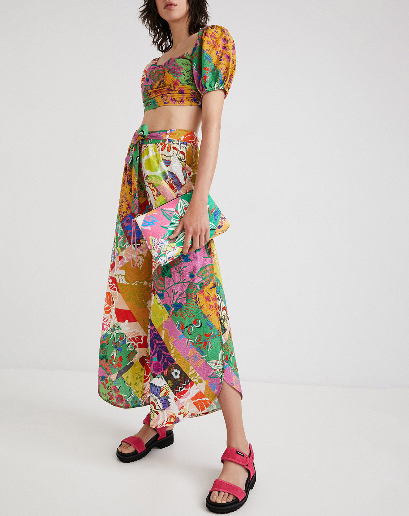Desigual Pantalon Athenais multicolore