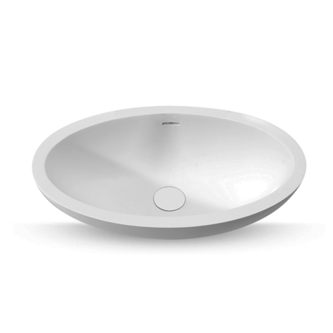 SSI Design Milano Solid Surface waskom 60x35x17.5cm mat wit