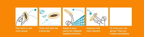 OGO - Sport Spiel-Set, orange und blau