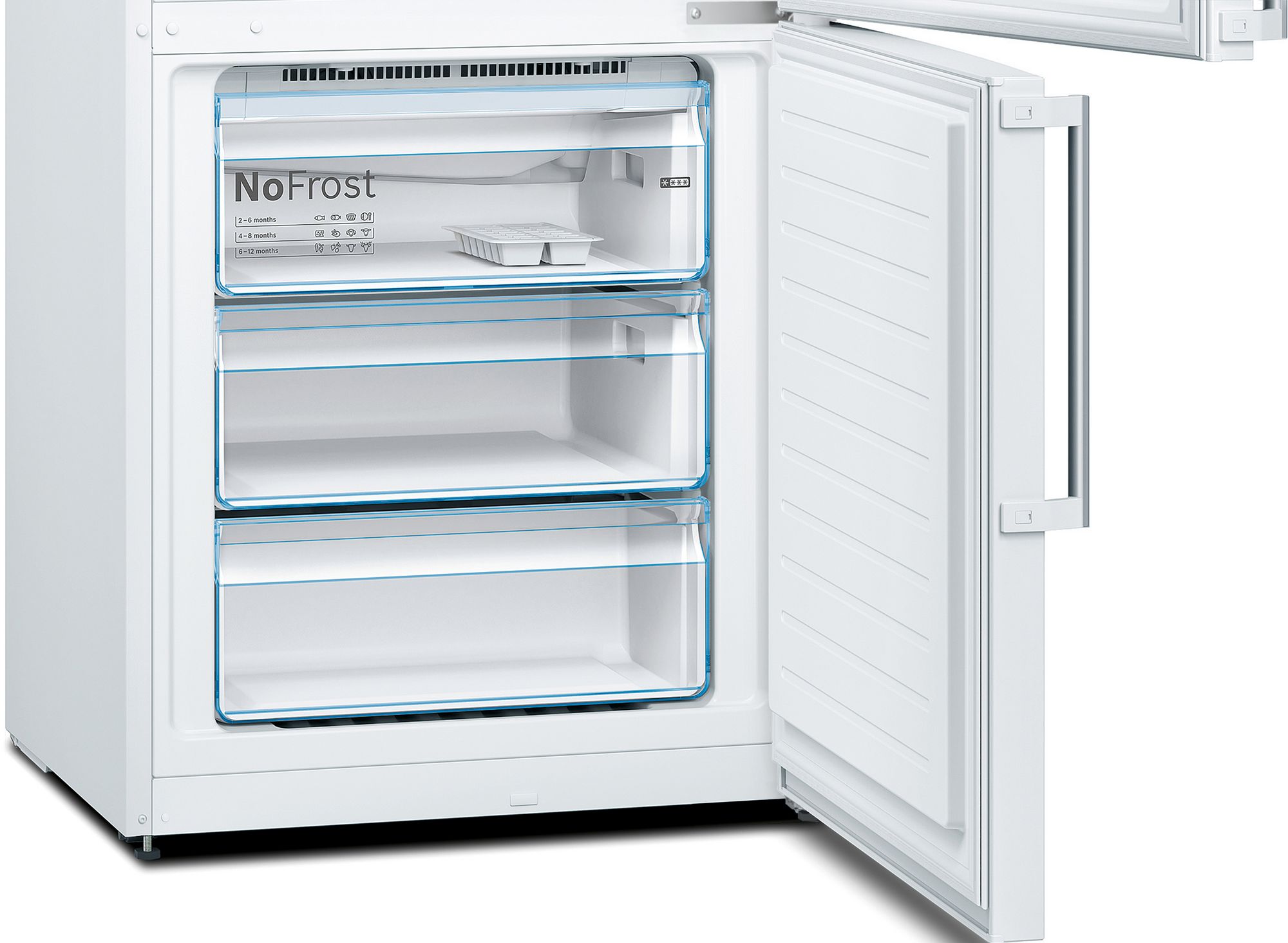 Refrigerador Combinado Independente Série 4 203 x 70 cm Branco KGN49XWDP