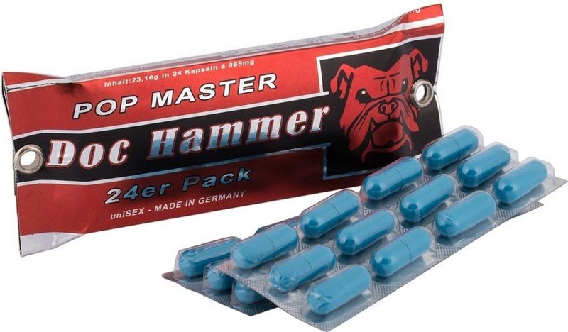 DocHammer - POP Master - 24 Capsules - Voedingssupplement - Ondersteunt Seksuele Energie en Uithoudingsvermogen