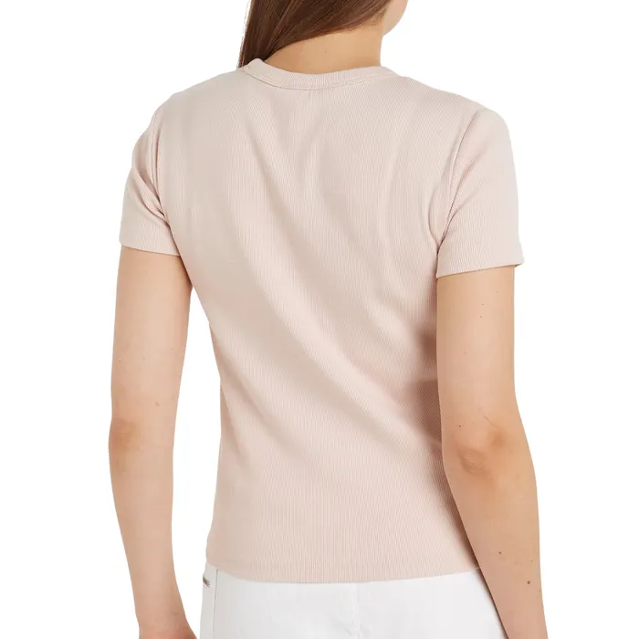 Calvin Klein Woven Label Rib Slim Shirt Dames