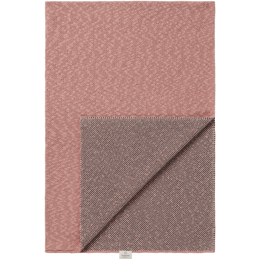 Noppies Decke für das Bettchen Melange knit 100x140 cm Misty Rose