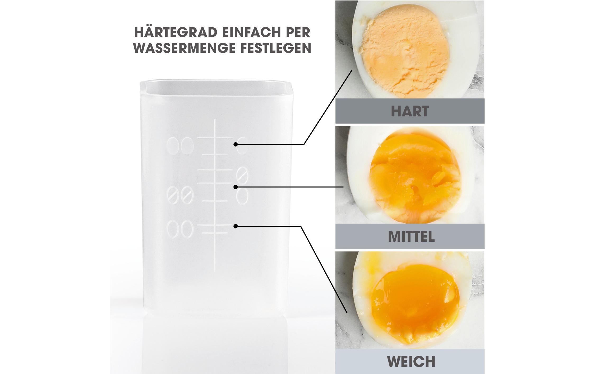 Eierkocher Kompakt 2.0 Silber, 2 EierKompakter Eierkocher