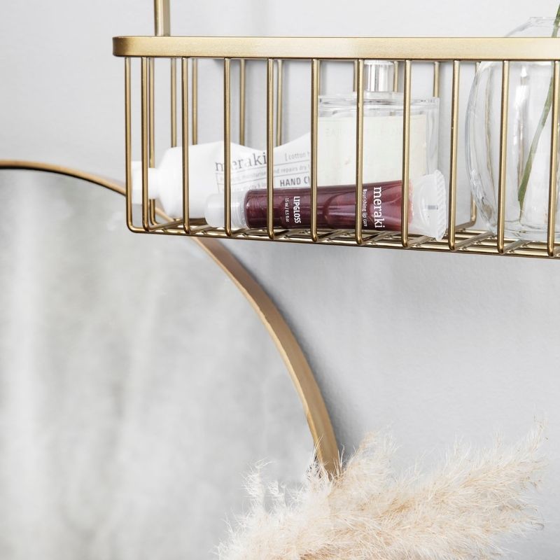 House Doctor Bath Basket Double - Brushed Brass