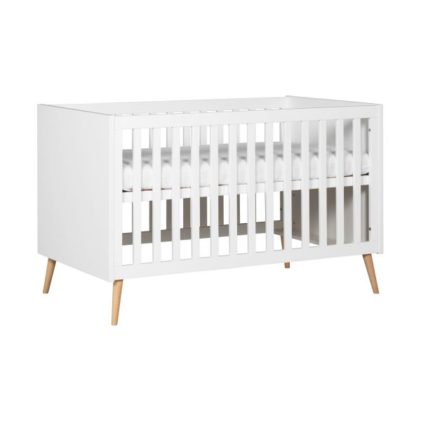 Europe Baby Sterre Ledikant - 70 x 140 cm - Wit / Naturel